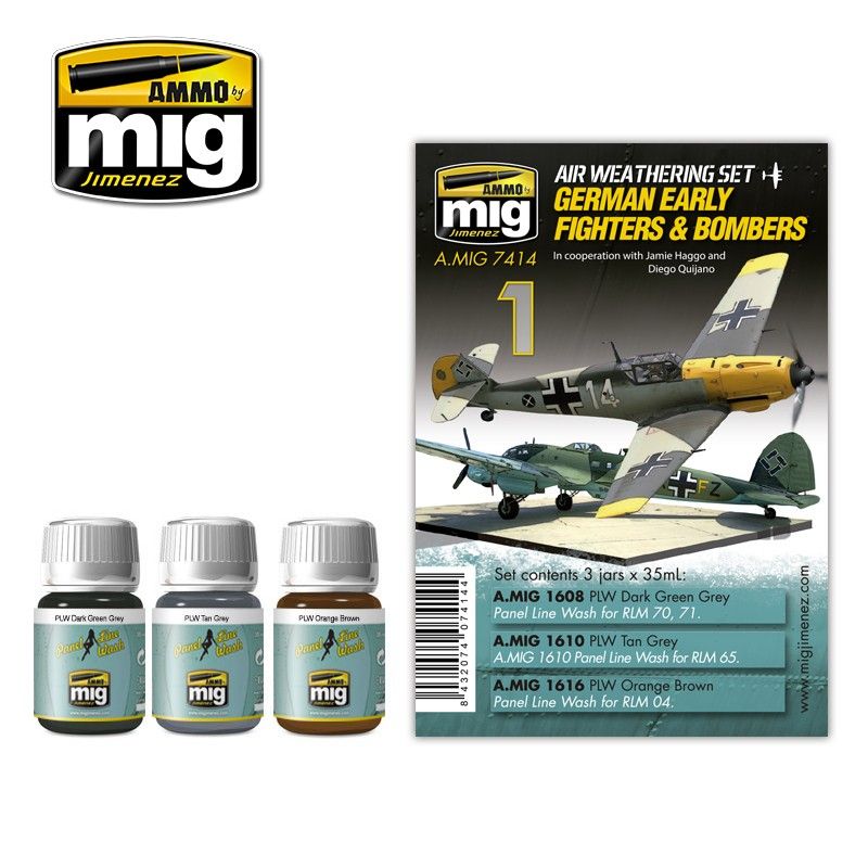 WWII German Early Fighters and Bombers Weathering Set