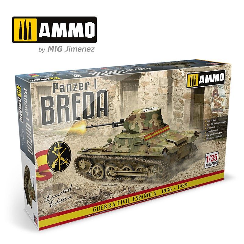 Military Mig 1/35 Panzer I Breda, Spanish Civil War 1936-1939