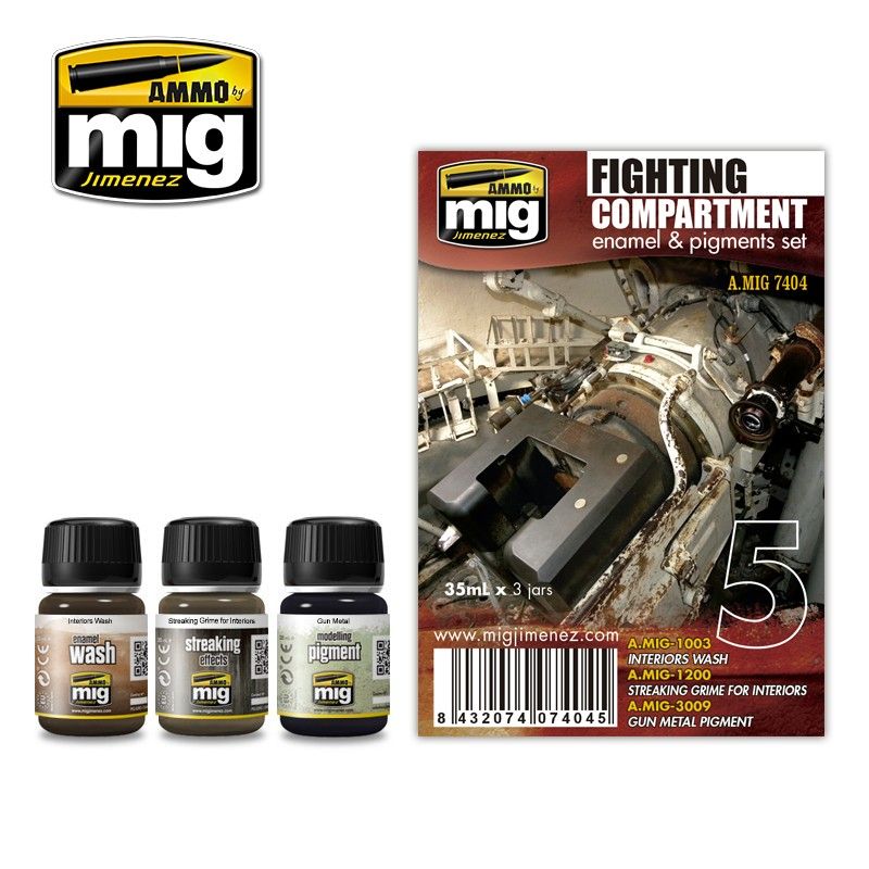 Fighting Compartments Enamel and Pigments Set