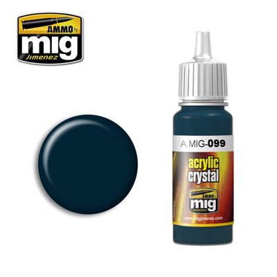 Crystal Black Blue Paint