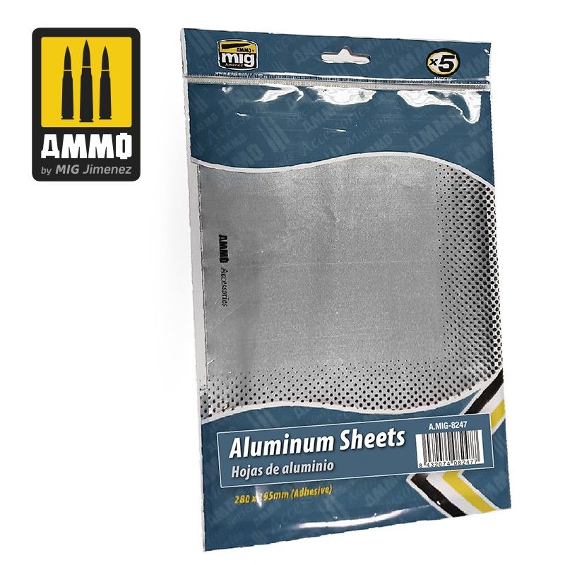 Aluminium Sheets 280x195mm (Pack of 5)