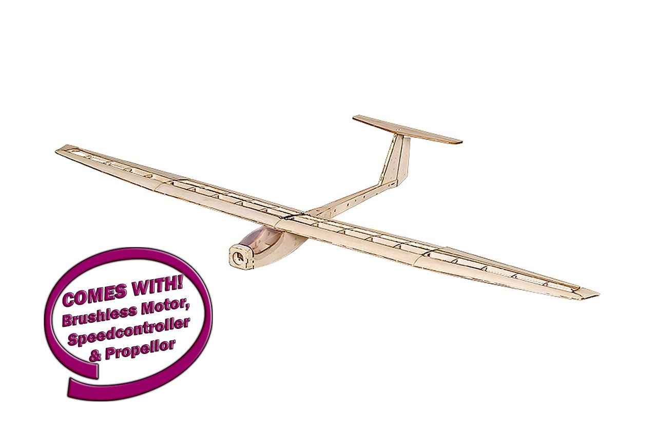 DW Griffen Glider Balsakit 1.5M (1100kv Motor, 20A ESC, Prop)