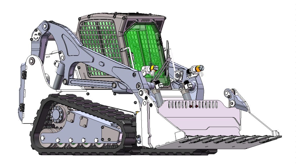 Lesu;Excavator Kit BA-B0008 Aoue LT5 tracked skid steer loader