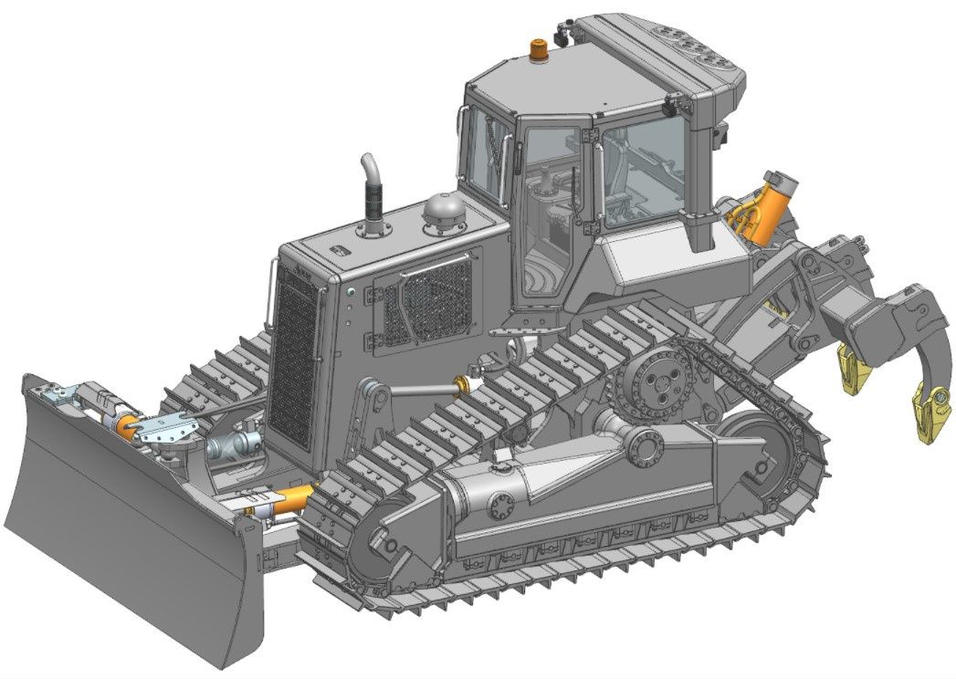 Lesu;Excavator Kit BA-B0004 Aoue DT-60 bulldozer kit