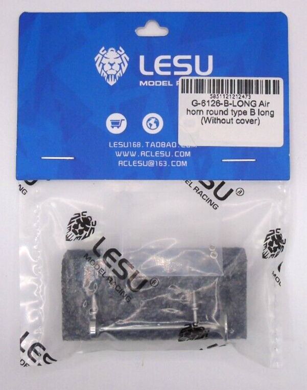 Lesu;Cab Accessory G-6126-B-LONG Air horn round type B long (Without cover)