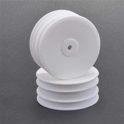 Wheel; Hex Front - White - 4wd - pr