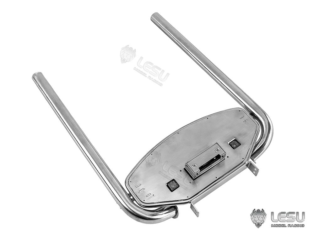 Lesu;Cab Accessory G-6273-B Twin exhaust stacks with spotlights and electrical trailer connector