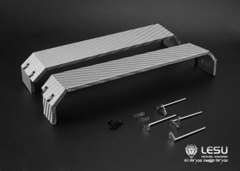 Lesu;Chassis LS-20160901-A-1 Dual axle chequerplate wheel arches (square type)
