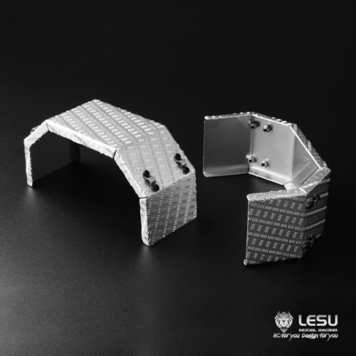 Lesu;Chassis LS-20160901-A-2 Single axle chequerplate wheel arches (square type)