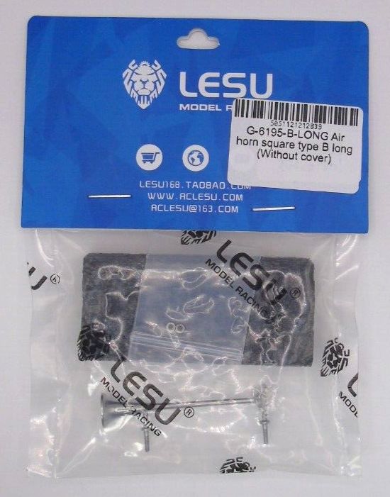 Lesu;Cab Accessory G-6195-B-LONG Air horn square type B long (Without cover)