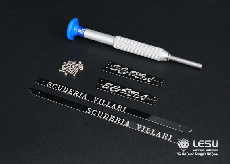 Lesu;Cab Accessory G-6187 Scania metal sticker