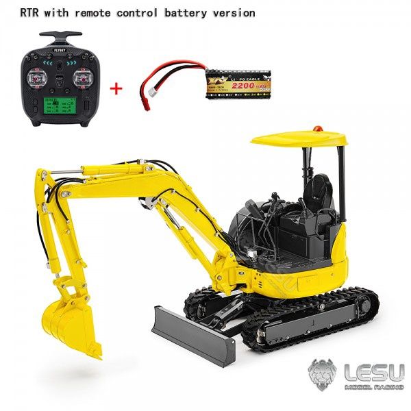 Lesu;RTR Excavator BA-B0003-RTR-P PC30 Small hydraulic Excavator (6-way reversing valve) (RTR with radio and battery)