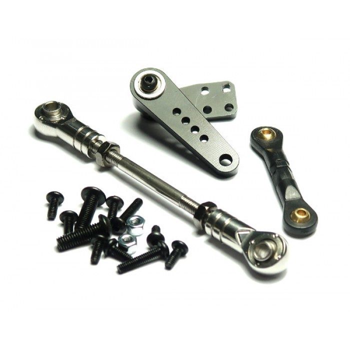 Lesu;Chassis G-6019 Single axle steering linkage set (Standard length steering arm)