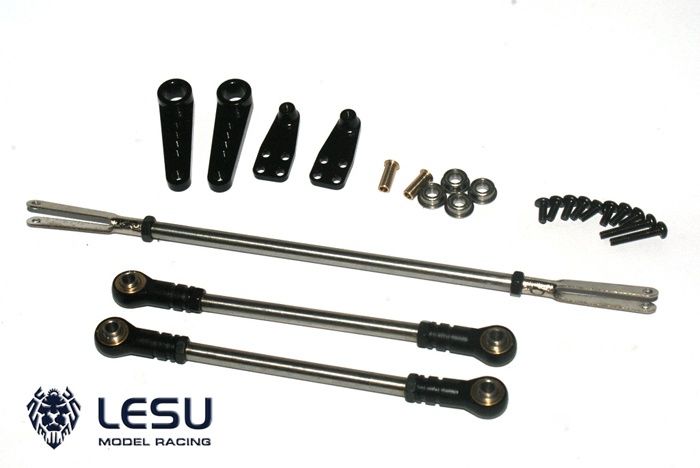 Lesu;Chassis G-6020 Dual axle steering linkage set (Standard length steering arms)