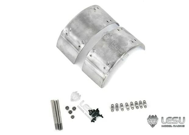 Lesu;Chassis L-1212-B Stainless steel single axle wheel arches