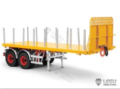 Lesu;Trailer LS-A0013-A 20ft 2 axle flatbed semi trailer with lights (Unpainted)