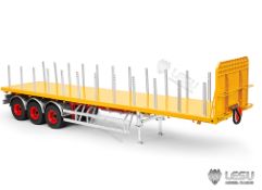 Lesu;Trailer LS-A0013-B-P 40ft 3 axle flatbed semi trailer with lights (Painted)