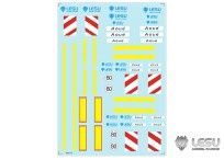 Lesu;Cab Accessory ZK-K033 Hazard plate decal set