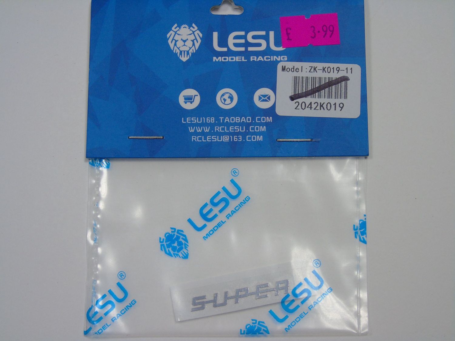 Lesu;Cab Accessory ZK-K019-11 Scania Super sticker