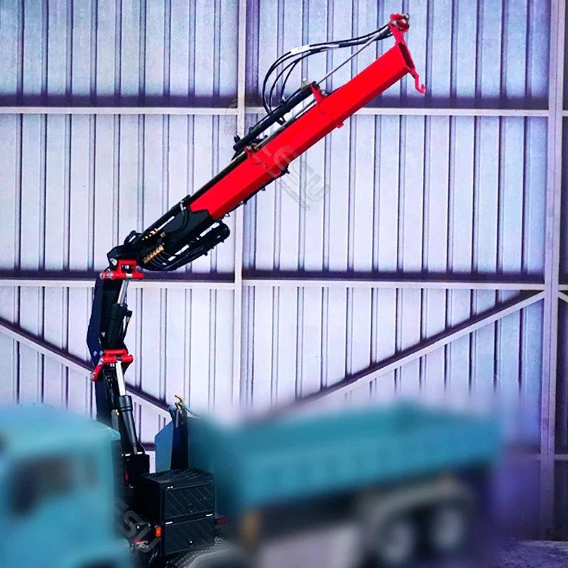 Lesu;Crane LS-A0014-R Truck mounted hydraulic crane (painted and assembled)