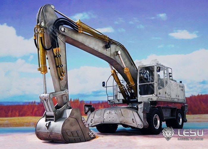 Lesu;Excavator Kit RD-A0006 Aoue ET30H hydraulic wheeled excavator kit "Rubber Duck"