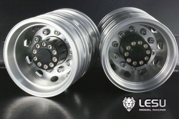 Lesu;Wheels W-2012-A Dual rear wheels with round holes (pair)