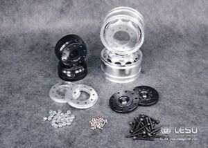 Lesu;Wheels W-2018-B1 Offset front wheels with black hubs and oval holes (hex drive) (pair)