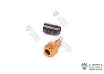 Lesu;Hydraulic Parts Y-1534-A1 4x2.5mm flex tube to 3mm solid tube inline fitting