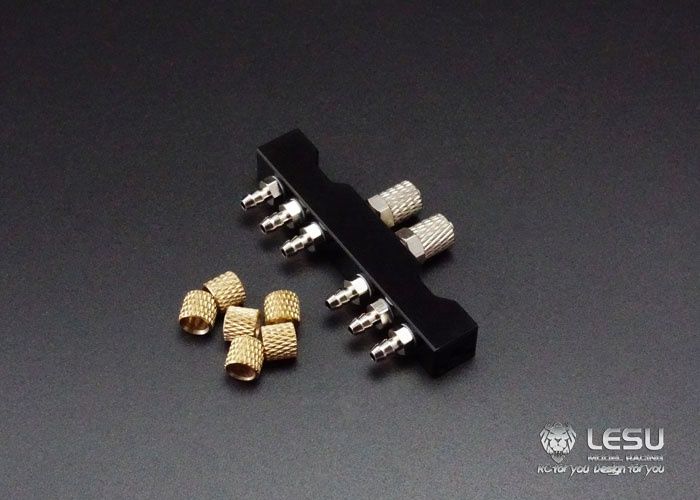Lesu;Hydraulic Parts Y-1507 Hydraulic dual 3-way coupler block