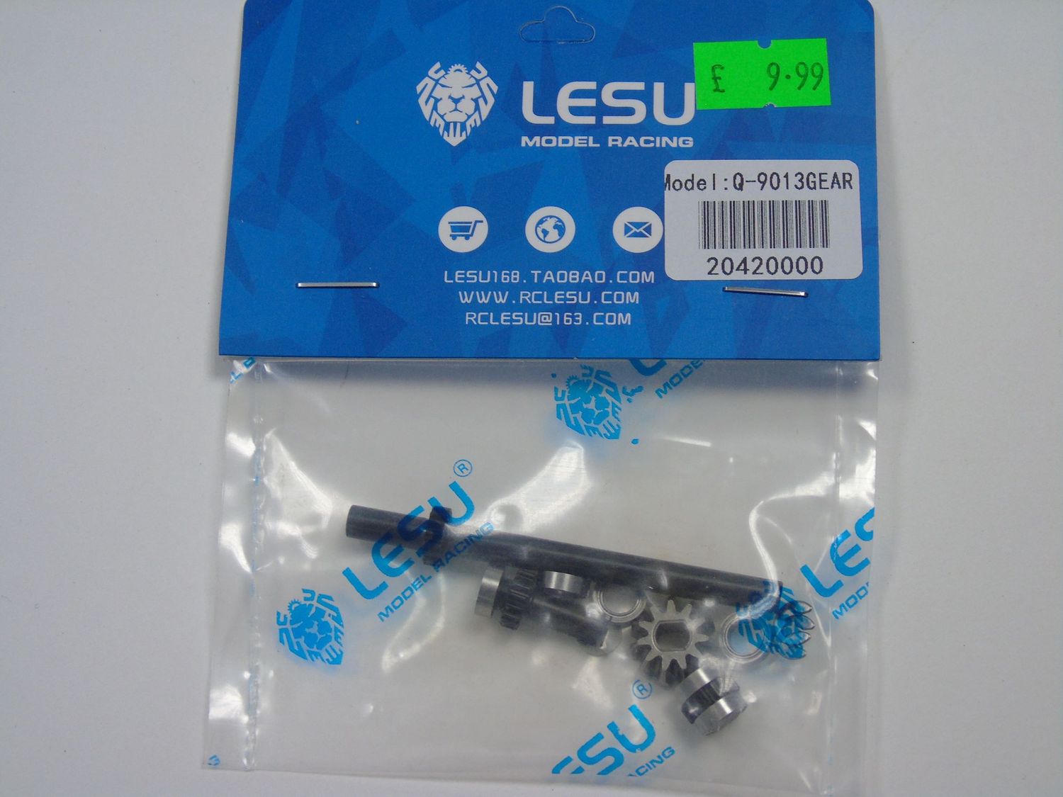 Lesu;Axle Q-9013GEAR Input shaft and gear set for Q-9013 axle