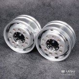 Lesu;Wheels W-2017-A2 Front wheels with black hubs, round holes and bolt protection rings (bearing)