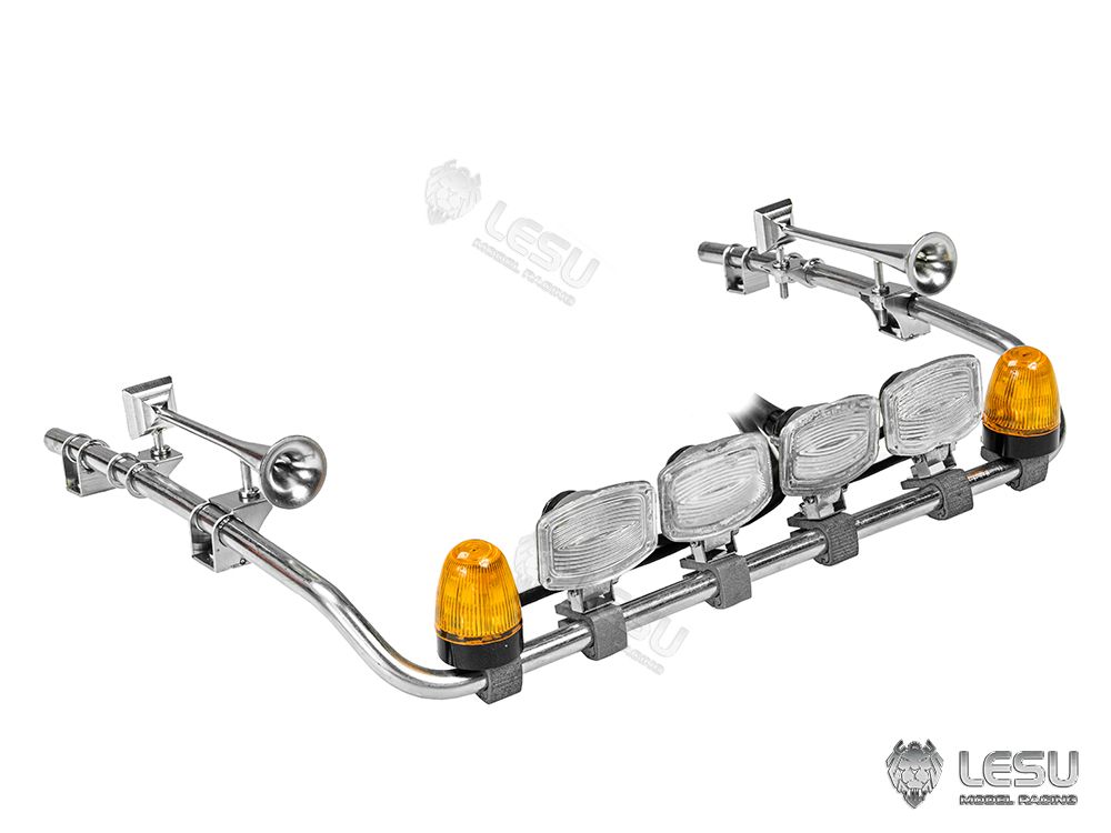 Lesu;Lighting S-1247-E Roof light bar with beacons and air horns for Scania 770S (Oval type)
