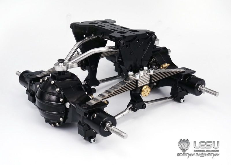 Lesu;Suspension X-8015-A 9mm raised leaf spring dual rear axle suspension system