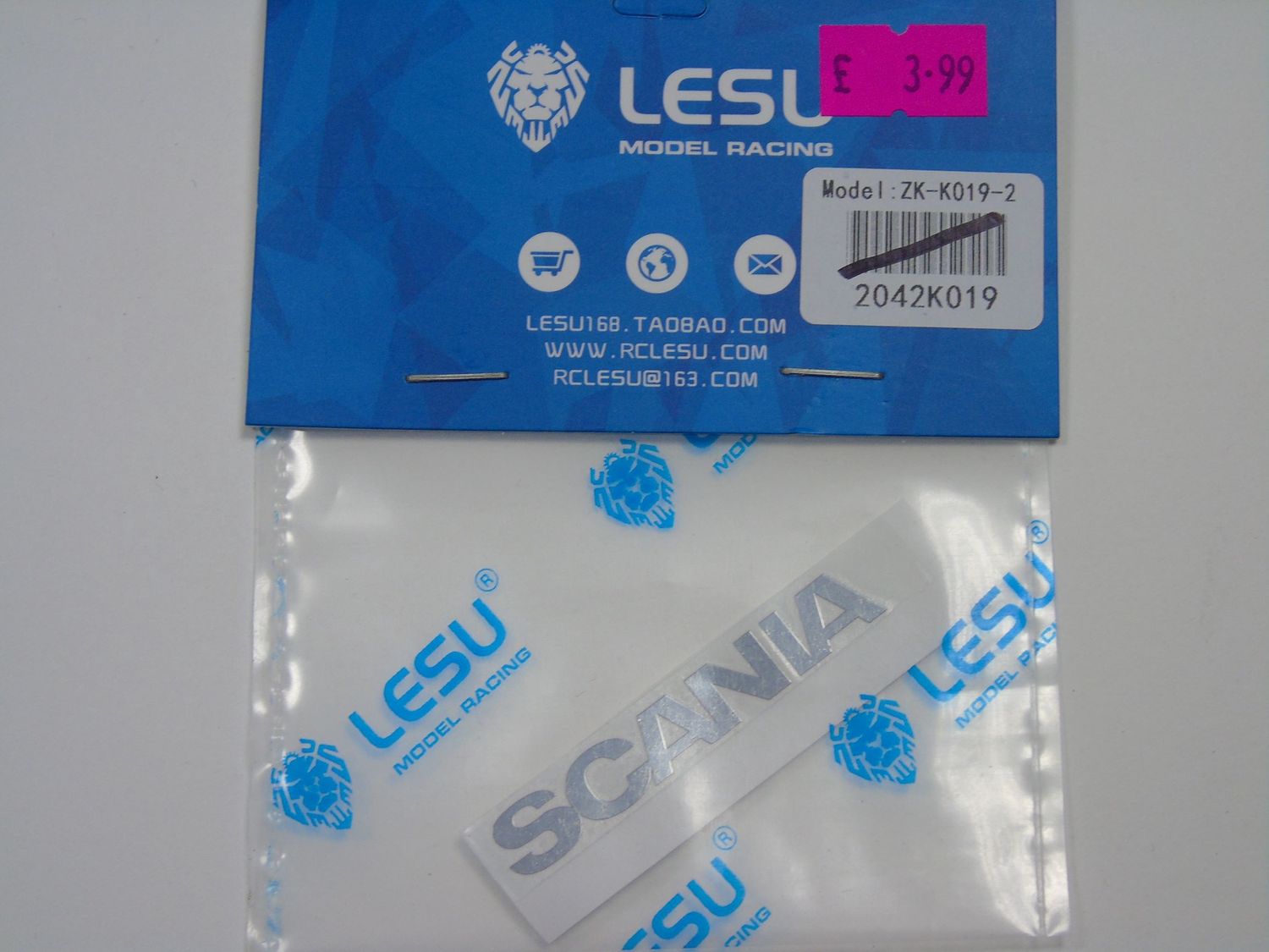 Lesu;Cab Accessory ZK-K019-2 R620 front sticker