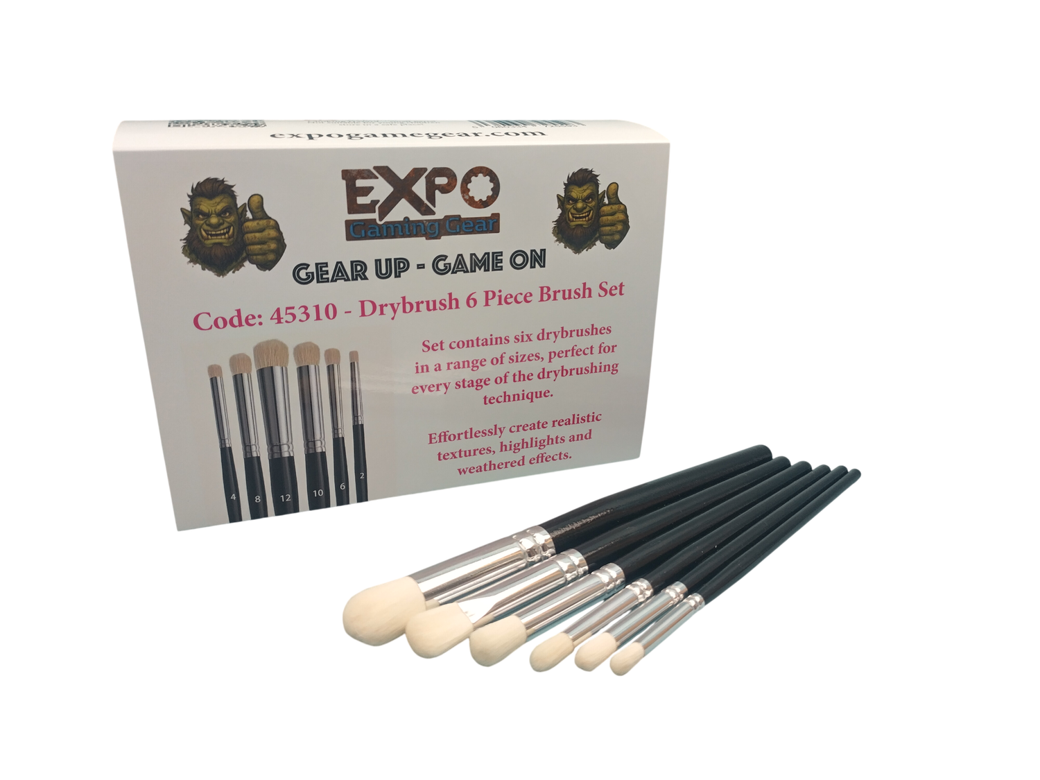 Drybrush 6 Piece Brush Set