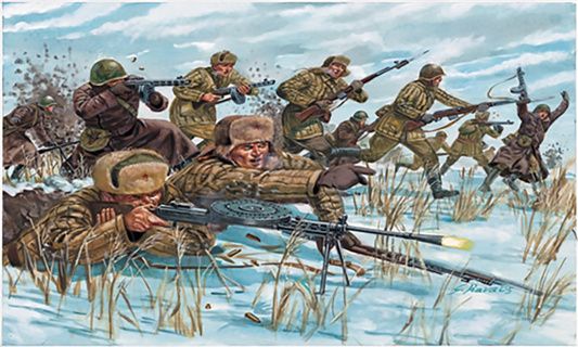 WWII Russian Infantry (Winter Uniforms)