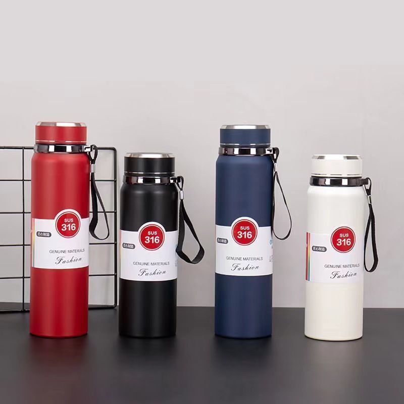 Portable Stainless Steel Vacuum Thermos Cup – Large Capacity Insulated Water Bottle