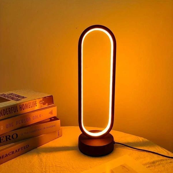 1pc USB-Powered LED Night Light-10 levels Adjustable Brightness3 type Lighting Circular Desk Lamp For BedroomLiving RoomStudyW251122