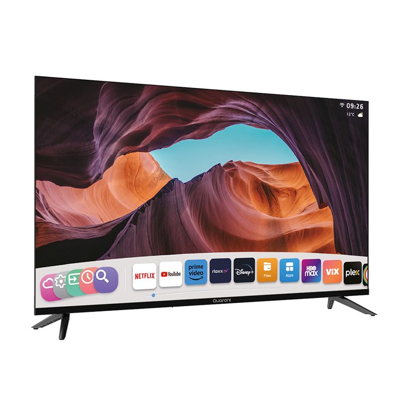TELEVISION SMART QUARONI WHALE FHD 40 3 HDMI / 2 USB / RCA / OPTICO / 3.5MM 60HZ