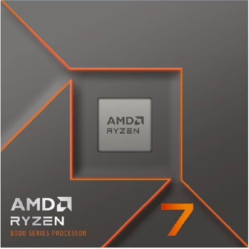PROCESADOR AMD RYZEN 7 8700F S-AM5 8A GEN / 4.1 - 5 GHZ / CACHE 16MB / 8 NUCLEOS / SIN GRAFICOS / CON DISIPADOR / GAMER ALTO