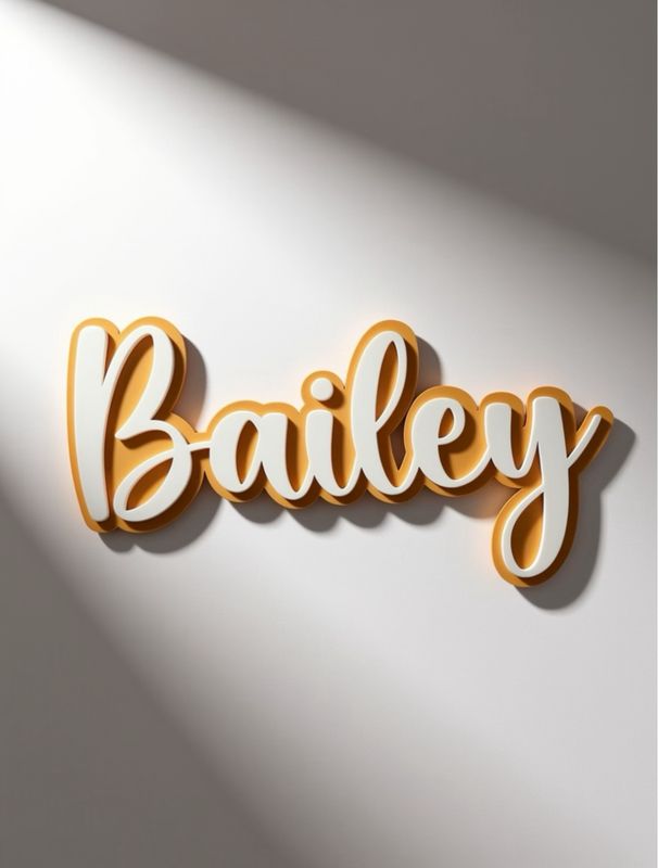 Double Layered Acrylic Name