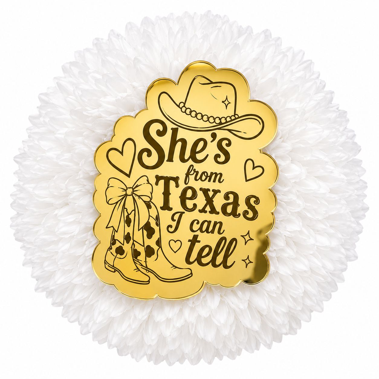 Custom Engraved Acrylic Centerpiece