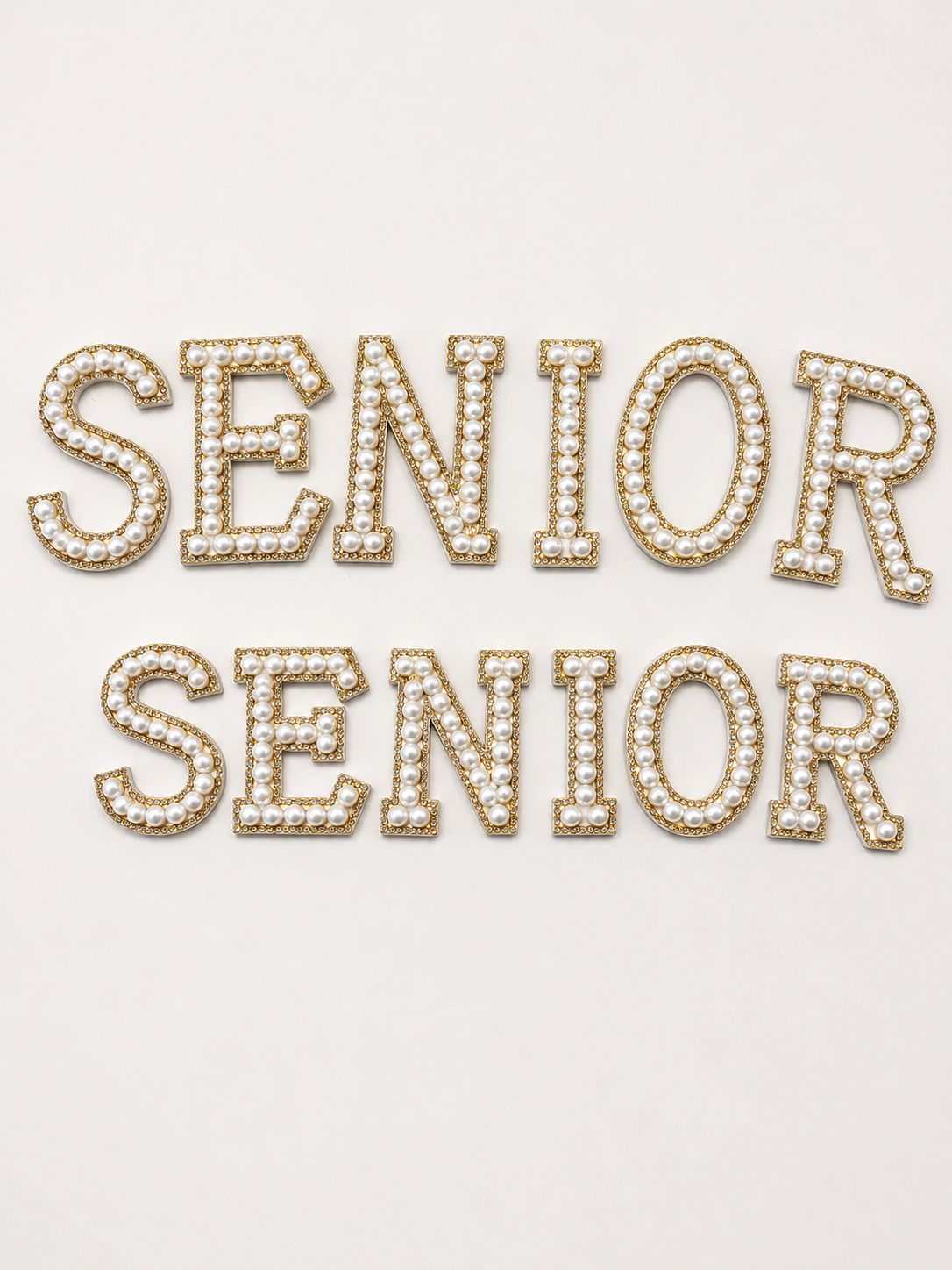 Senior Pearl Letter Set