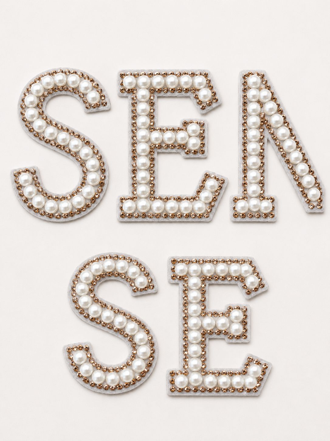 Senior Pearl Letter Set