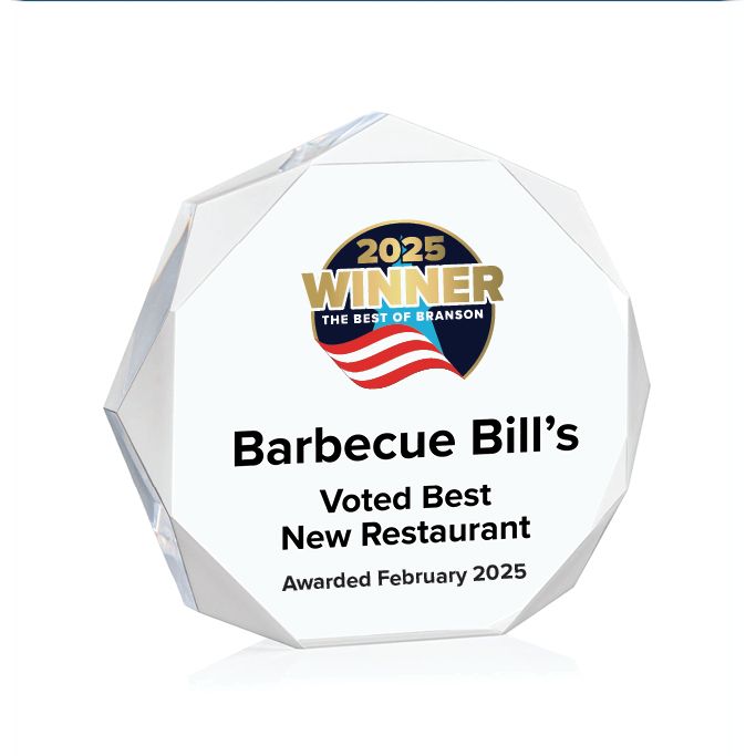 Acrylic Winners Award - Clear Octagon