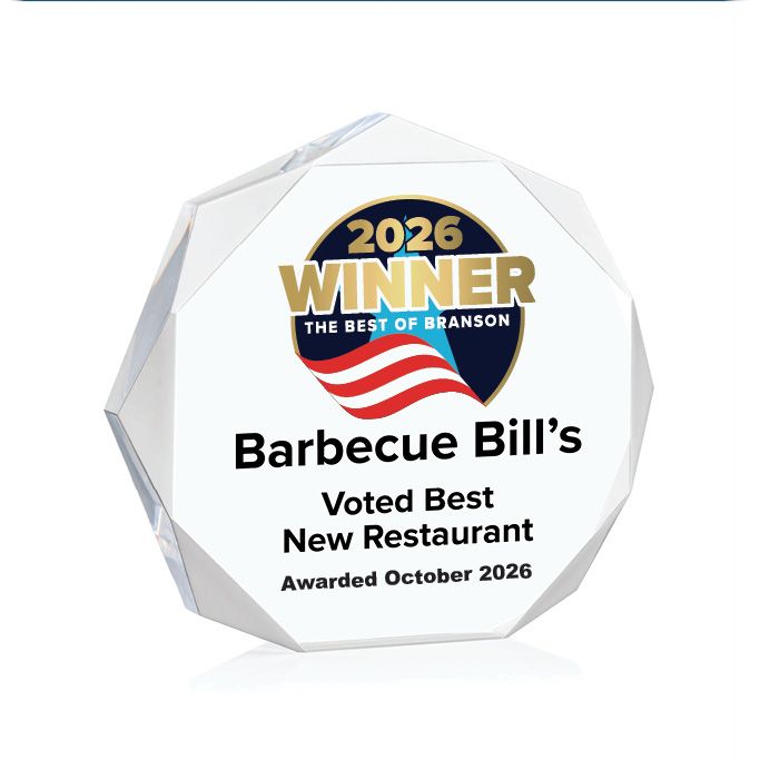 Acrylic Winners Award - Clear Octagon