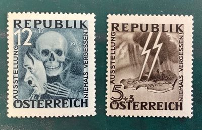 1945 : Michel VI/VII - Blitz and Maske - MNH - value 2.600 euro