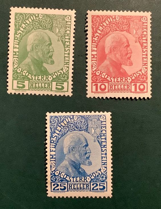 1912 : First emission on y paper - Michel 1y/3ya - MNH - Value 3.700 euro