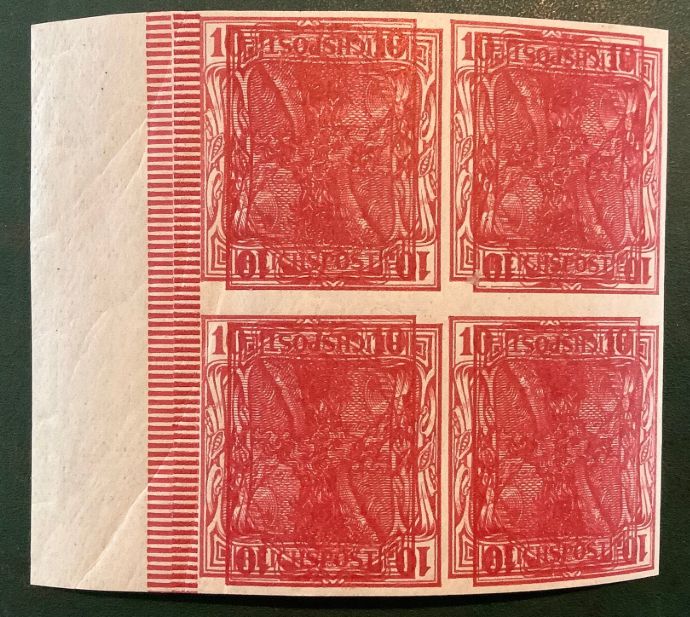 1900 : 10PF Reichspost double printing inperforated certified Jaschke-Lantelme - Michel 56aUK- MNH - Value +4.000 euro
