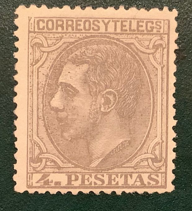 1879 : 4Pta Alfonso XII - Edifil 208 - Certified Fouchaut - MNG - Value 1.200 euro